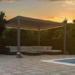 Pinela Deluxe Freestanding Pergola in Anthracite grey