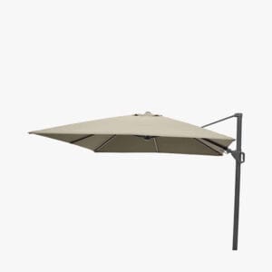 Glow Challenger T2 3m Square Champagne Free Arm Parasol - Image 7