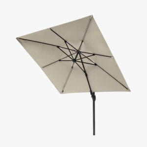Glow Challenger T2 3m Square Champagne Free Arm Parasol - Image 5