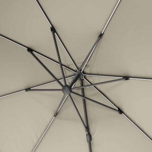 Glow Challenger T2 3m Square Champagne Free Arm Parasol - Image 3
