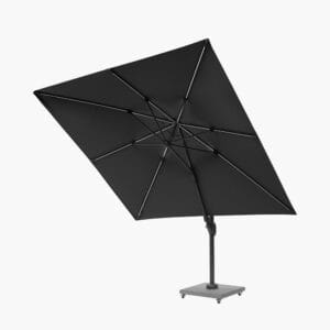 Glow Challenger T2 3m Square Anthracite Free Arm Parasol - Image 7