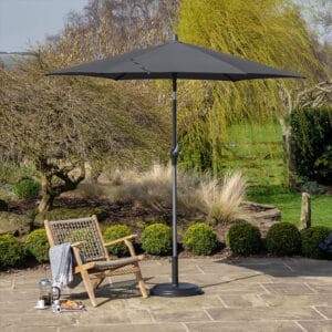 Riva 2.5m Round Anthracite Parasol - Image 3