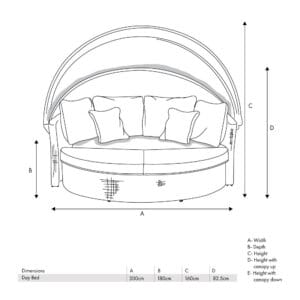 Slate Grey Bermuda Day Bed - Image 4