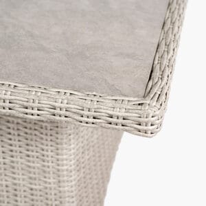 Antigua Stone Grey Outdoor Corner Seating Set with Ceramic Top - Image 4