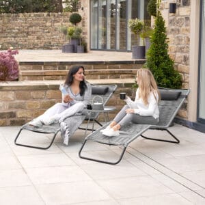 Rio Grey Outdoor Sunloungers - Image 3