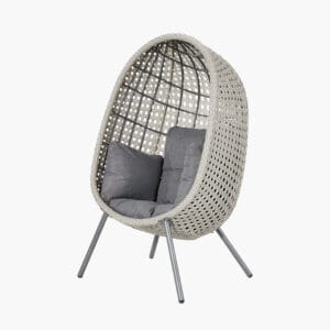 St Kitts Stone Grey Outdoor Single Nest Chair - Image 10