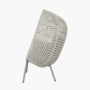St Kitts Stone Grey Outdoor Single Nest Chair - Image 9