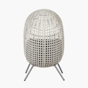 St Kitts Stone Grey Outdoor Single Nest Chair - Image 8
