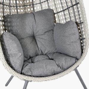St Kitts Stone Grey Outdoor Single Nest Chair - Image 7