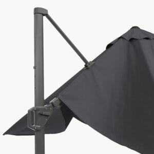 Challenger T2 3.5 x 2.6m Rectangular Anthracite Free Arm Parasol - Image 3