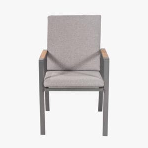 Stockholm Anthracite Outdoor 6 Seater Dining Set - Image 8
