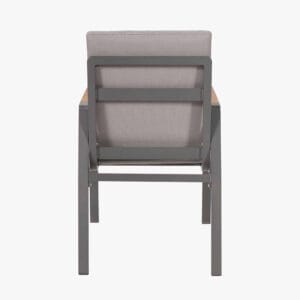 Stockholm Anthracite Outdoor 6 Seater Dining Set - Image 6