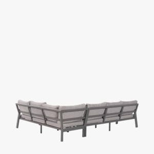 Stockholm Anthracite Outdoor Corner Seating Set including Fire Pit Table - Image 7