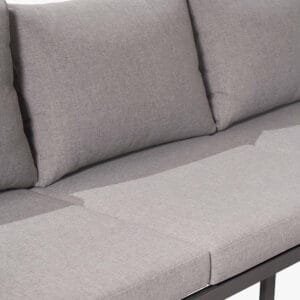 Stockholm Anthracite Outdoor Corner Seating Set including Fire Pit Table - Image 5