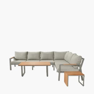 Stockholm Limestone Outdoor Corner Seating Set - Image 8