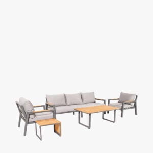 Stockholm Anthracite Outdoor Seating Set - Image 10