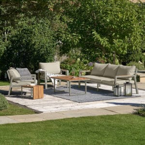 Stockholm Limestone Outdoor Seating Set - Image 3