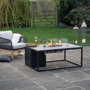 Cosiloft 120 Black and Grey Fire Pit Table - Image 8