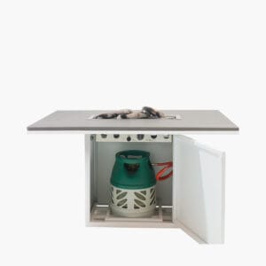 Cosiloft 120 Relaxed White And Grey Dining fire Pit - Image 3