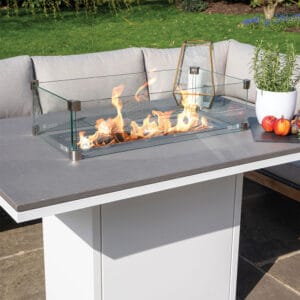 Cosiloft 120 Relaxed White And Grey Dining fire Pit - Image 10