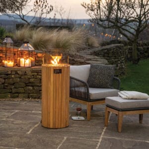 Cosiscoop Pillar Teak Lantern - Image 3