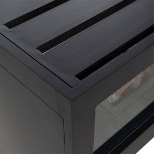 Cosivista 120 Black Fire Pit up close