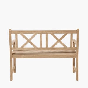 Cambridge Light Teak Outdoor 2 Seater Bench - Image 3