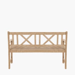 Cambridge Light Teak Outdoor 3 Seater Acacia Wood Bench - Image 10