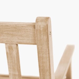 Cambridge Light Teak Outdoor 3 Seater Acacia Wood Bench - Image 9