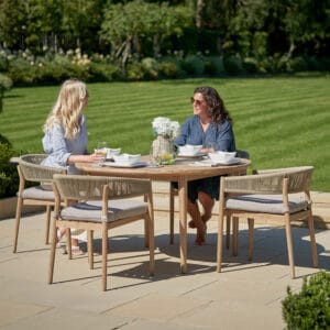 Denver Sage Green Outdoor 4 Seater Dining Set - Image 3