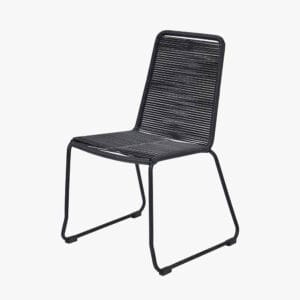 Pang Black Outdoor 4 Seater Dining Set - Image 8