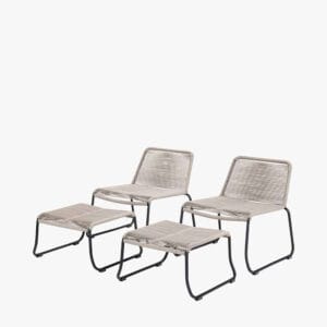 Pang Mink Outdoor Hocker Set - Image 11