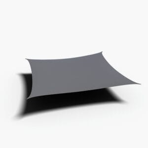 4m Square Waterproof Shade Sail Grey - Image 4