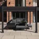 3m x 4m Freestanding Pergola with 4 Zip Sides & LED Lighting by Como
