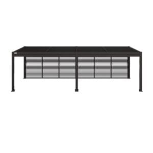 Como 7.8m x 4m Aluminium Metal Outdoor Garden Pergola render