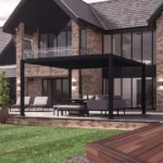 4m x 4m Freestanding Pergola near mansion