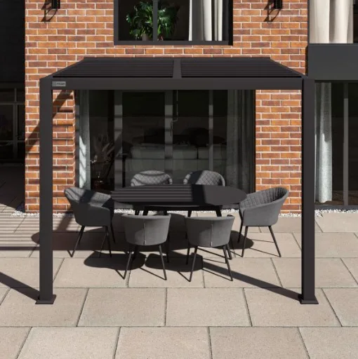 Wall Mounted Pergola – Frame Only by Como front facing
