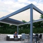 Deponti Pinela Deluxe pergola from ground level