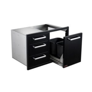 Black Silk Burford Triple Drawer - Image 4