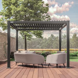 3m x 3m Freestanding Square Pergola by Como - Image 5