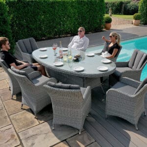 Ascot 8 Seat Oval Dining Set - Image 9