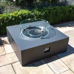Square Gas Fire Pit Coffee Table - Colour Options - Image 3