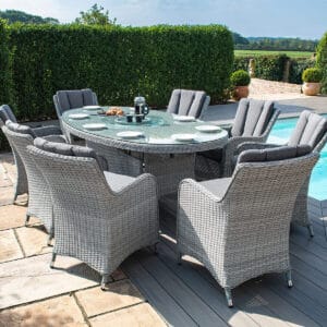 Ascot 8 Seat Oval Dining Set - Image 10