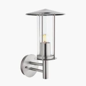 Myosotis Brushed Steel Metal Chimney Wall Light - Image 6