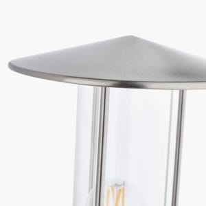 Myosotis Brushed Steel Metal Chimney Wall Light - Image 3