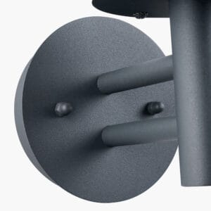 Myosotis Dark Grey Metal Chimney Wall Light - Image 3