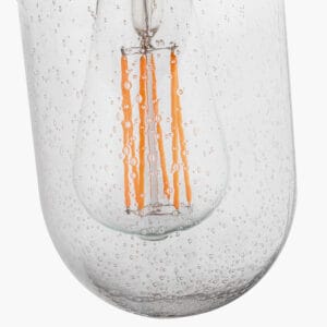 Lilium Brushed Steel Metal and Glass Fisherman Wall Light - Image 5