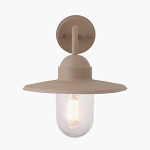 Lilium Taupe Metal and Glass Fisherman Wall Light - Image 9