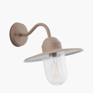 Lilium Taupe Metal and Glass Fisherman Wall Light - Image 8