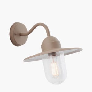 Lilium Taupe Metal and Glass Fisherman Wall Light - Image 7